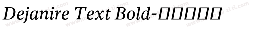 Dejanire Text Bold字体转换